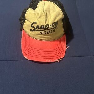 Snap-on Red and Black Trucker Hat